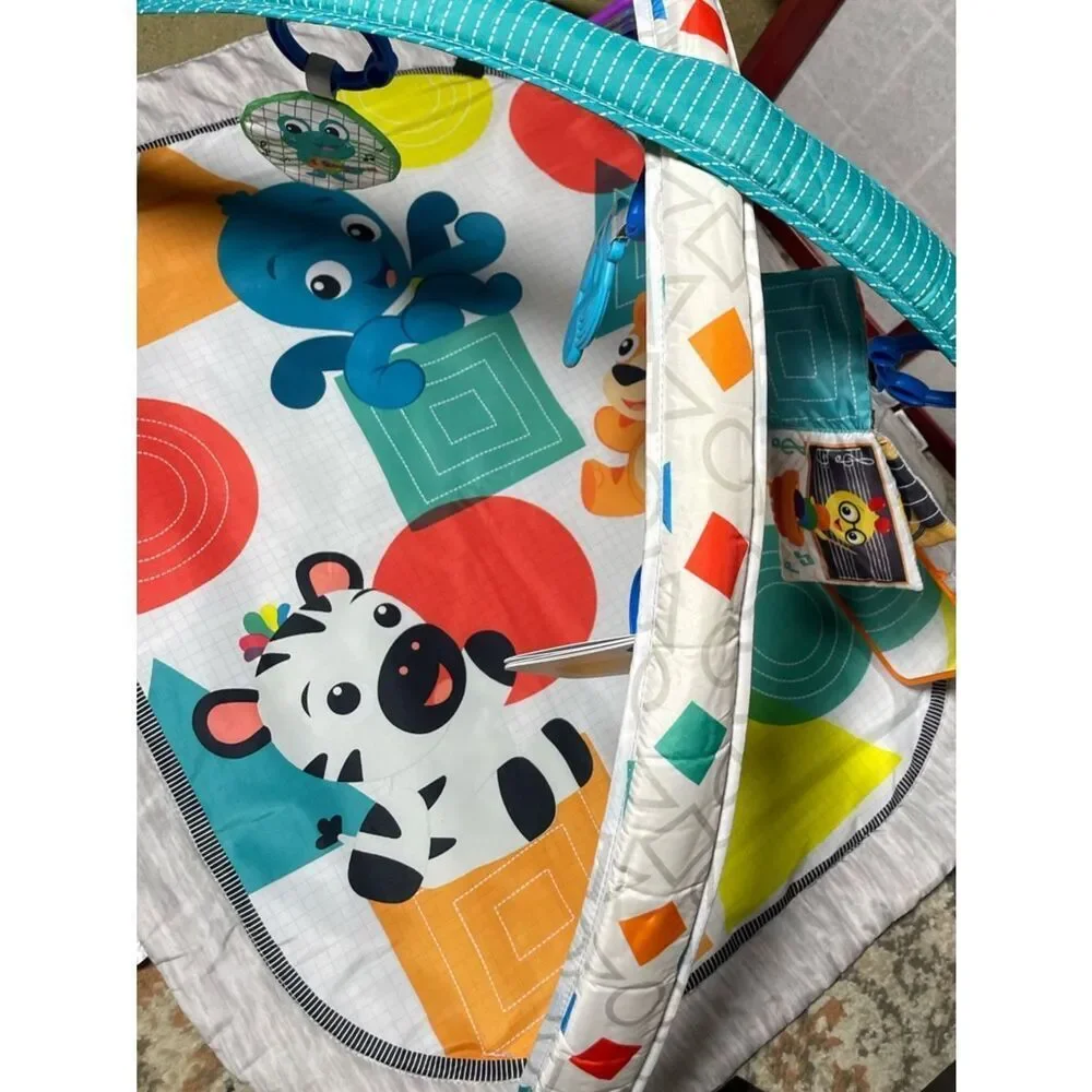 Baby Einstein Colorful Animal Baby Play Gym - Teal, Orange, Red, Blue, White